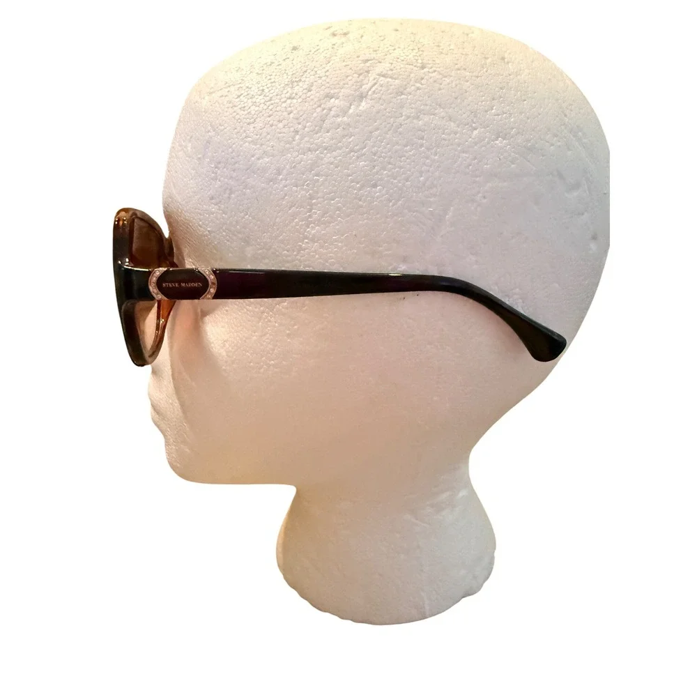 Steve Madden Y2K Glam Oversized Sunglasses Tortoise Brown Hollywood Coastal Chic